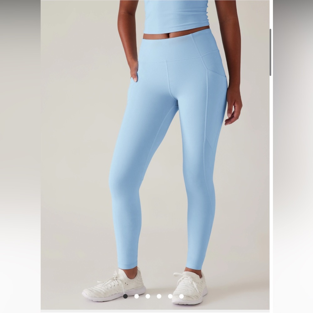 Athleta Girls Blue high waisted leggings